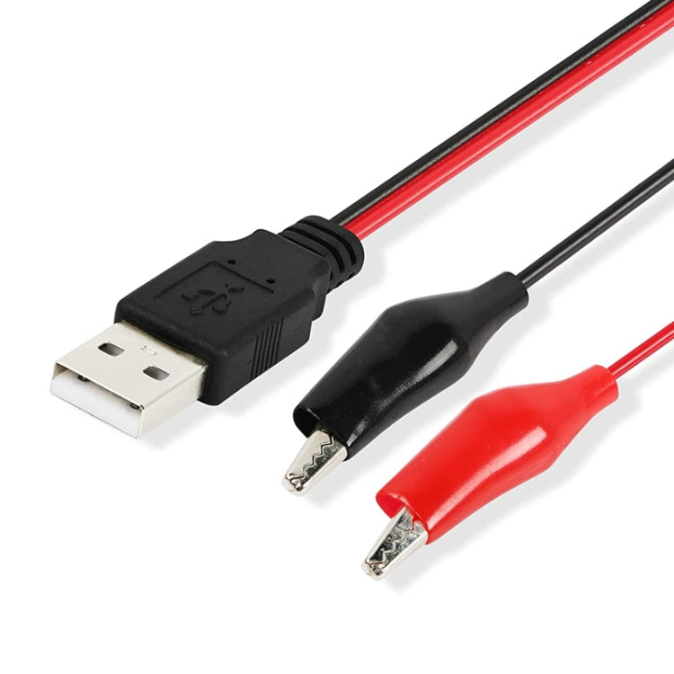 USB-A Male To 2 x Crocodile Clip Power Connection Extension Cable, Length: 0.5m, USB-A Male USB-A Male To 2 x Crocodile Clip Power Connection Extension Cable, Length: 0.5m, USB-A Male